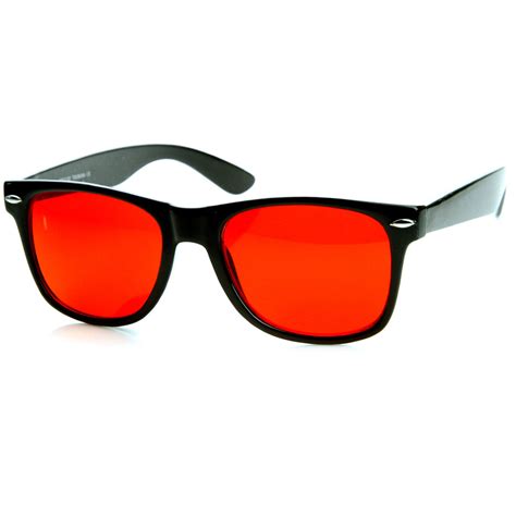 rare color tinted lens classic horn rimmed sunglasses sunglass la