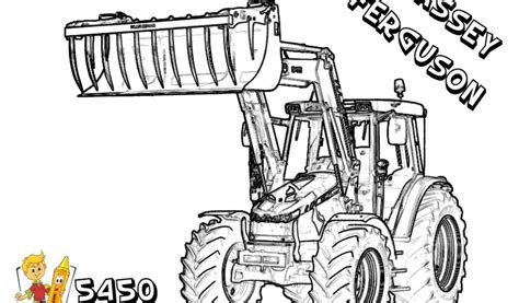 New Holland Tractor Coloring Pages Sketch Coloring Page
