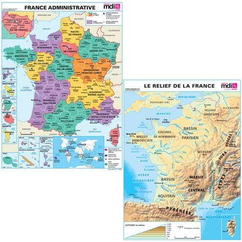 Carte De France Géographique Voyage Carte Plan