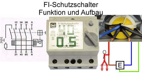 Schaltplan Für Fi Schutzschalter fi schutzschalter