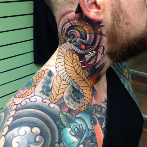 Snake Tattoo On Neck Best Tattoo Ideas Gallery