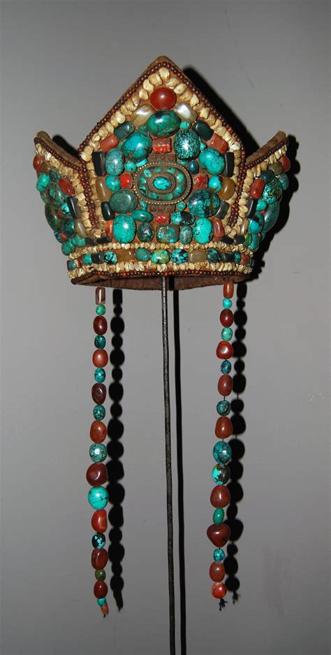 CEREMONIAL TIBETAN HEADDRESS | Headdress, Tibetan jewel, Vintage jewels