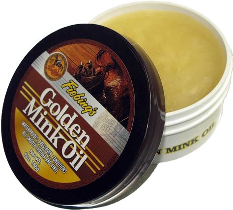 Fiebings Golden Mink Oil Leather Preserver For Horses 6 Oz Tub