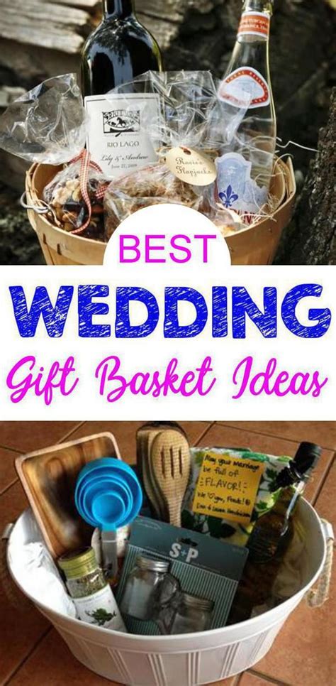 While you're choosing, you'll also have to consider price because engagement and wedding gifts can also be expensive. Wedding Gift Baskets! Simple and creative gift basket ...