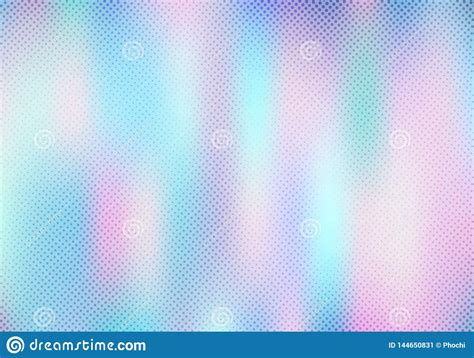 Abstract Smoot Blurred Holographic Gradient Background With Halftone