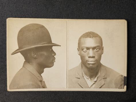 1901 African American Mugshot William Henry Jones Attempted Rape