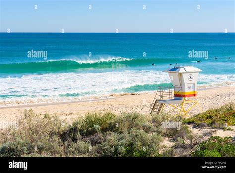 Surfers At Scarborough Beach Perth Western Australia Stock Photo Alamy