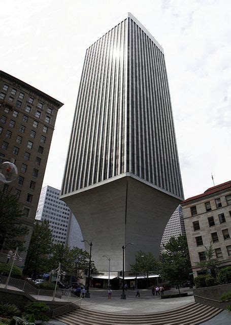 Rainier Tower 1 Unusual Buildings Brutalist Architecture City