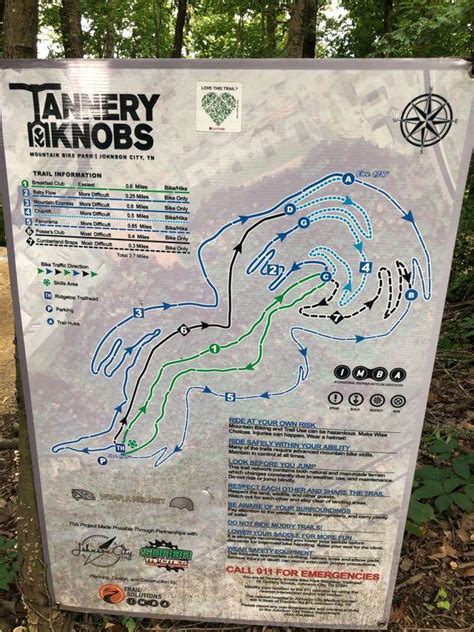 Tannery Knobs Mountain Bike Trail In Johnson City Tennessee