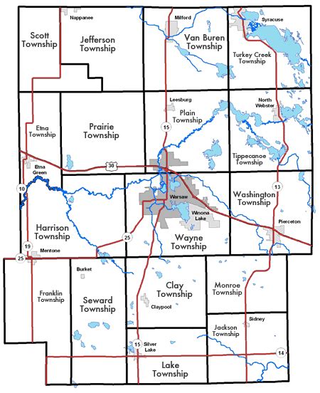 Kosciusko County Maps Lilly Center For Lakes And Streams