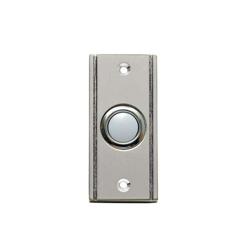 Carlon Wired Door Bell Push Button Satin Nickel 6 Per Case Dh1633l