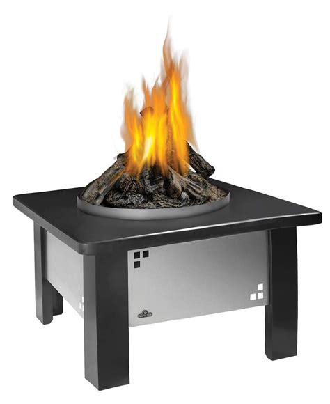 Buy Napoleon Patioflame Fire Pit Table With Logs And Granite Table Gpfn 2 Pftt Gk Pft Round