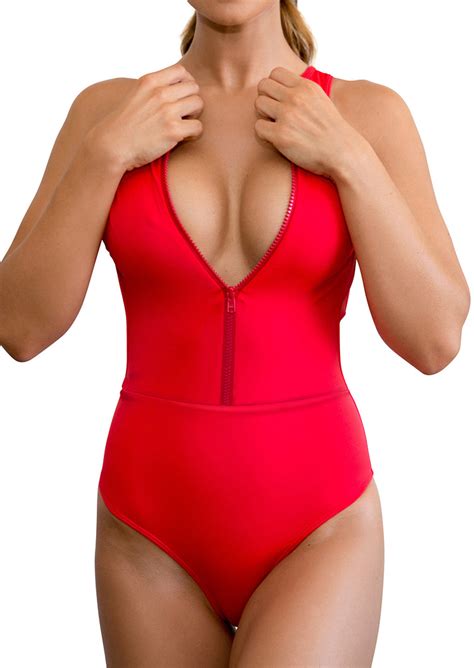 solid zipper backless sexy one piece swimsuit bellelily