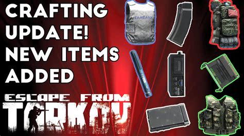 Crafting Update New Items Added Escape From Tarkov Youtube