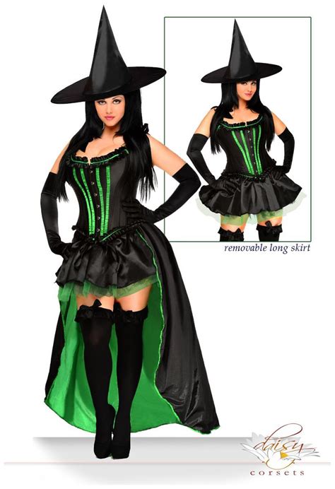 5 Pc Sexy Wicked Witch Costume