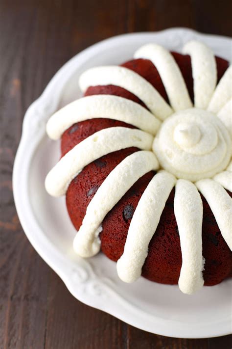 Pour over cooled bundt cake (i put each glaze in a plastic bag, snipped off the corner and drizzled it on). Copycat Nothing Bundt Red Velvet Cake | Recipe in 2020 ...