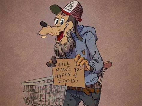 Goofy 15 Famous Cartoon Characters Reimagined In Their