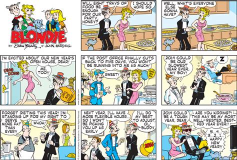 Happy New Year Blondie Blondie Comic Blondie And Dagwood New Years