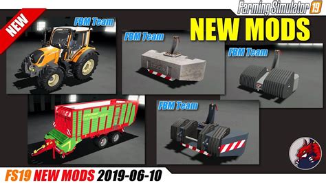 Fs19 New Mods 2019 06 10 Review Youtube
