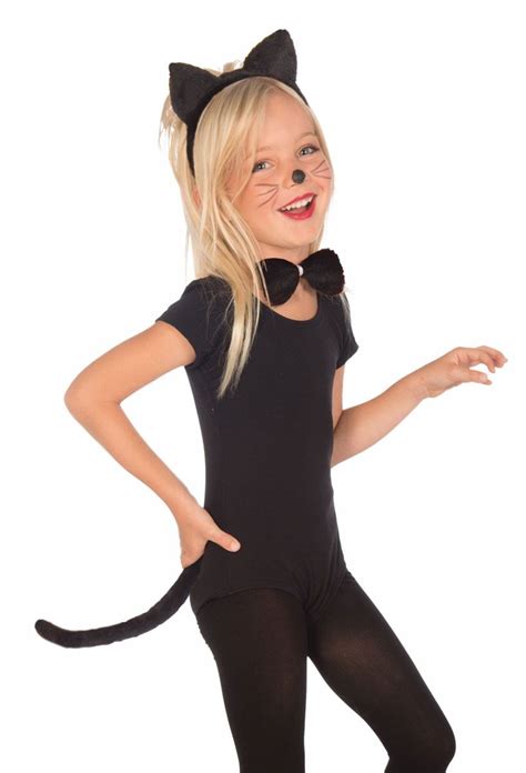 Shop these affordable and adorable cat halloween costumes on amazon, etsy, and chewy before october 31 to ensure that your favorite feline can arrive to your halloween party in style. Black Cat Girls Costume Kit | Kitty Cat Halloween ...