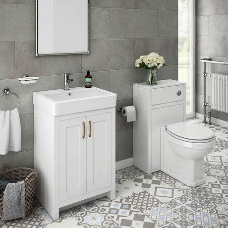 Skip to main search results. Chatsworth Traditional White Sink Vanity Unit + Toilet ...