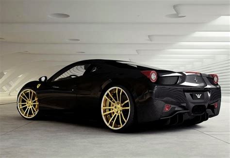 Ferrari 458 Looking Good N Black And Gold Carflash Cars Pinterest