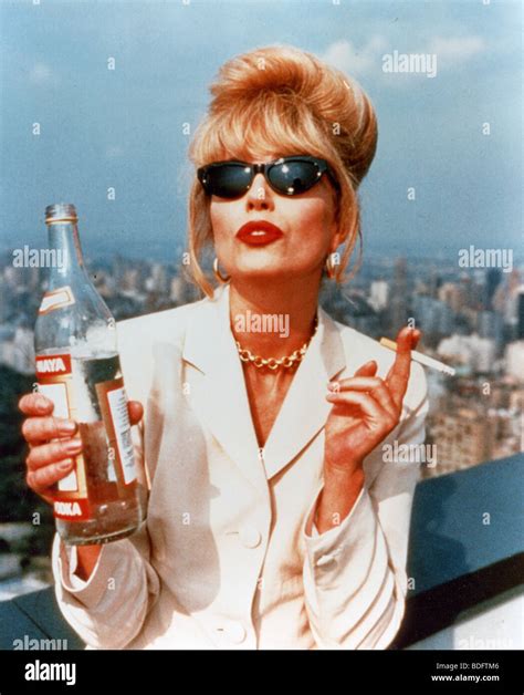 Absolutely Fabulous Bbc 1992 Comedy Sitcom With Joanna Lumley Stock