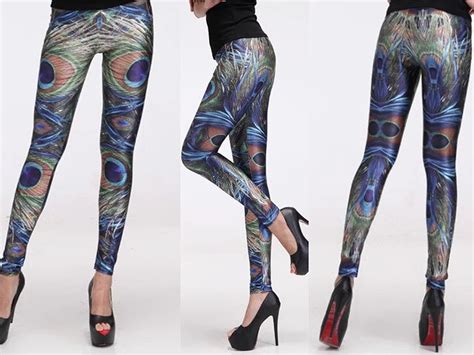 Womens Leggings Peacock Leggings Peacock Leggings Leggings Store