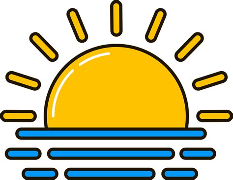 Sunset Svg Sunrise Png Sun Dxf Clipart Eps Vector By