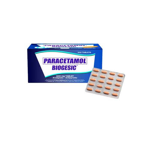 Biogesic Paracetamol 500mg Selling Per Tablet Only