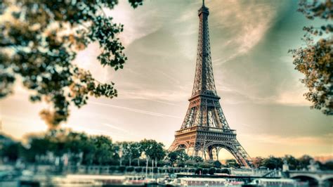 Photo Architecture Cityscape France Beautiful Sunset Eiffel Tower