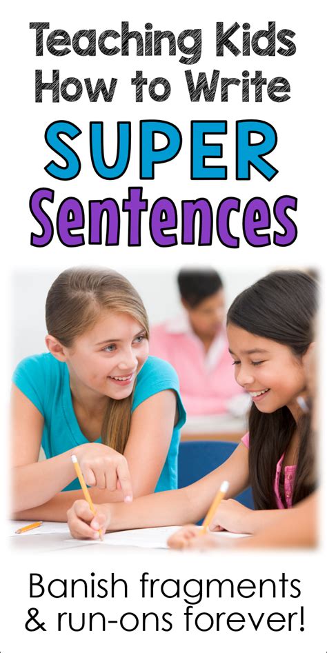 Teaching Kids How To Write Super Sentences Artofit