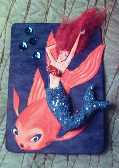 Mermaid With Fish Mermaid Atc For Art Joy Stuff Mermaid Flickr