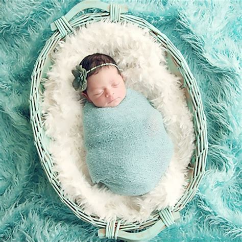 Newborn Toddler Soft Faux Fur Blanket Baby Kids Photo Booth Prop Photo