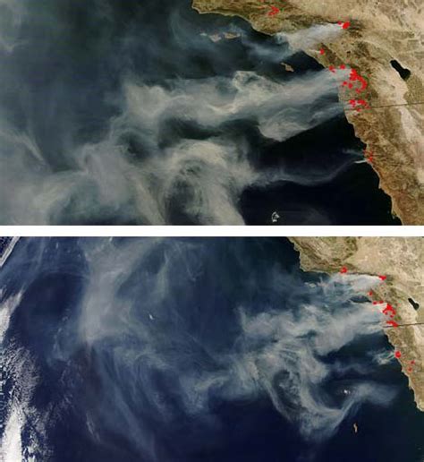 Nasa Satellite Pictures Of The California Wildfires