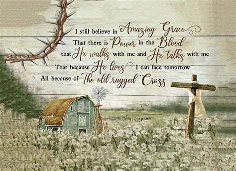 I Still Believe Amazing Grace Jesus Landscape Canvas Poster Digital Art