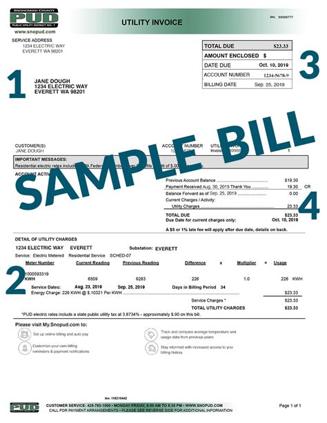 My Billing Statement Snohomish County Pud