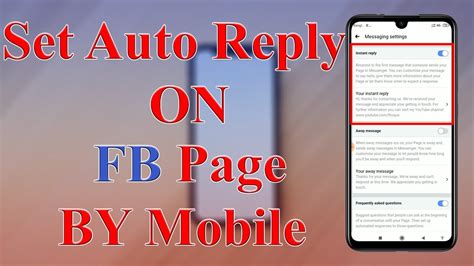 How To Set Auto Reply Messages On Facebook Page By Mobile Updated