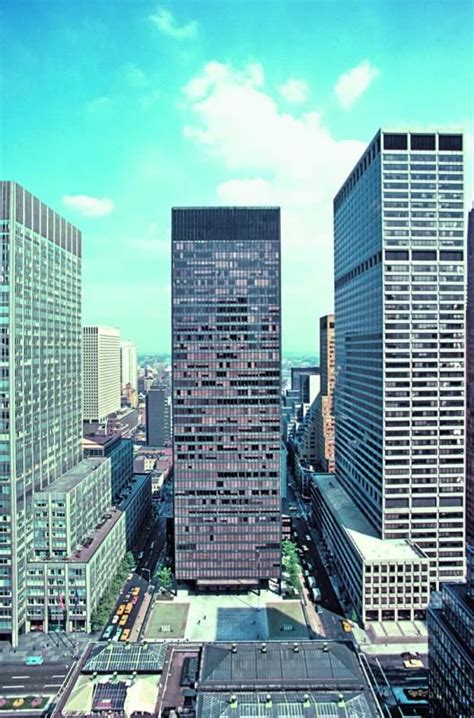 Seagram Building Ludwig Mies Van Der Rohe 1954 New York City Здания