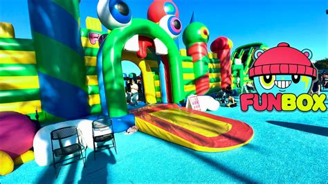 The World Largest Bounce House Funbox Youtube
