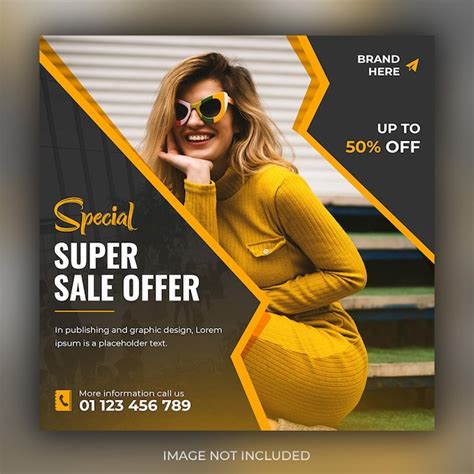 Premium Psd Fashion Sale Banner Or Flyer Social Media Post And Web