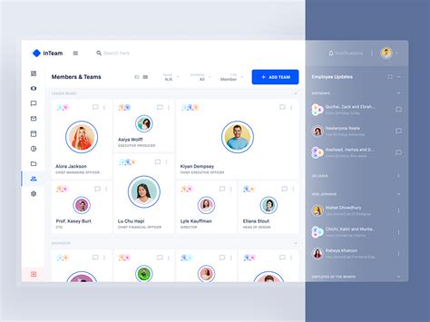 Member Inteamteam Management Dashboard By Gulam Sulaman On Dribbble