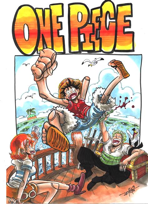 Onepiece Volume 1 Cover Redrawn Jeyodin Ronepiece