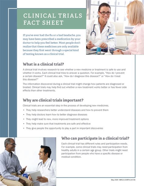Clinical Trials Fact Sheet Psychu