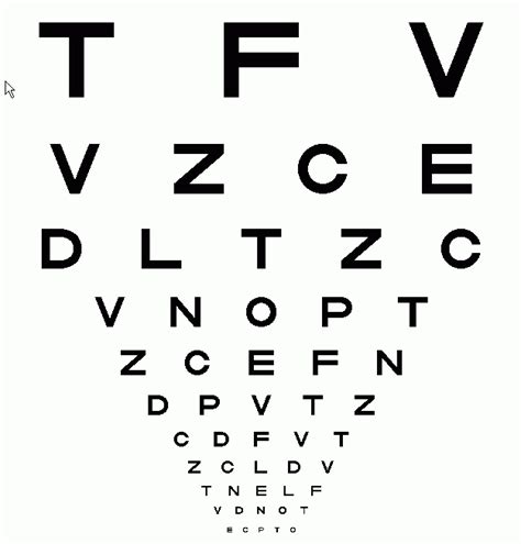 Eye Doctor Letter Chart A Visual Reference Of Charts Chart Master