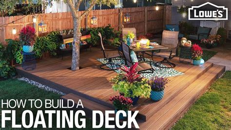 How To Build A Floating Deck Youtube