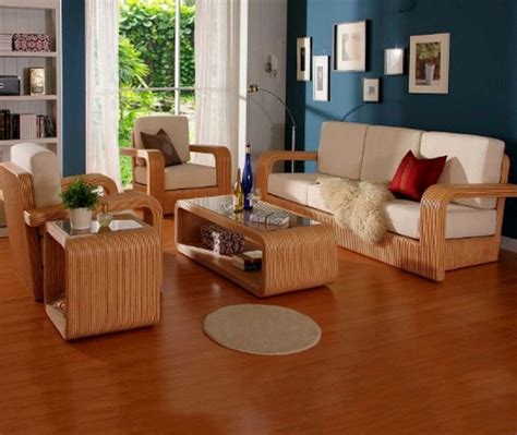 7 Simple Home Decorating Ideas With Wooden Furniture Wooden Sofa