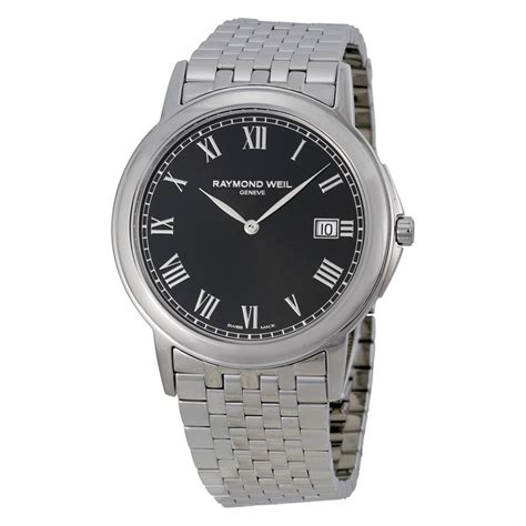 Raymond Weil Tradition Black Dial Steel Men S Watch St Watches