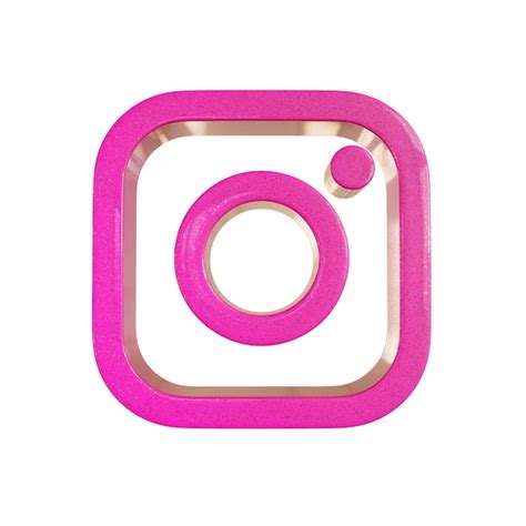 Premium Psd 3d Pink Instagram Logo