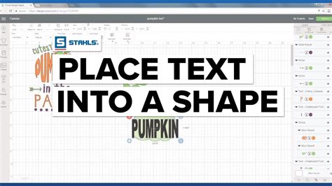 How To Place Text Into A Shape With Cricut Design Space Youtube
